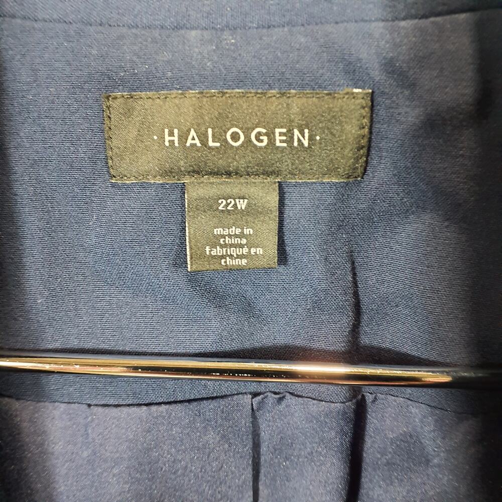 Halogen Pointed Hem One-Button Blazer Size 22W - Picture 4 of 5